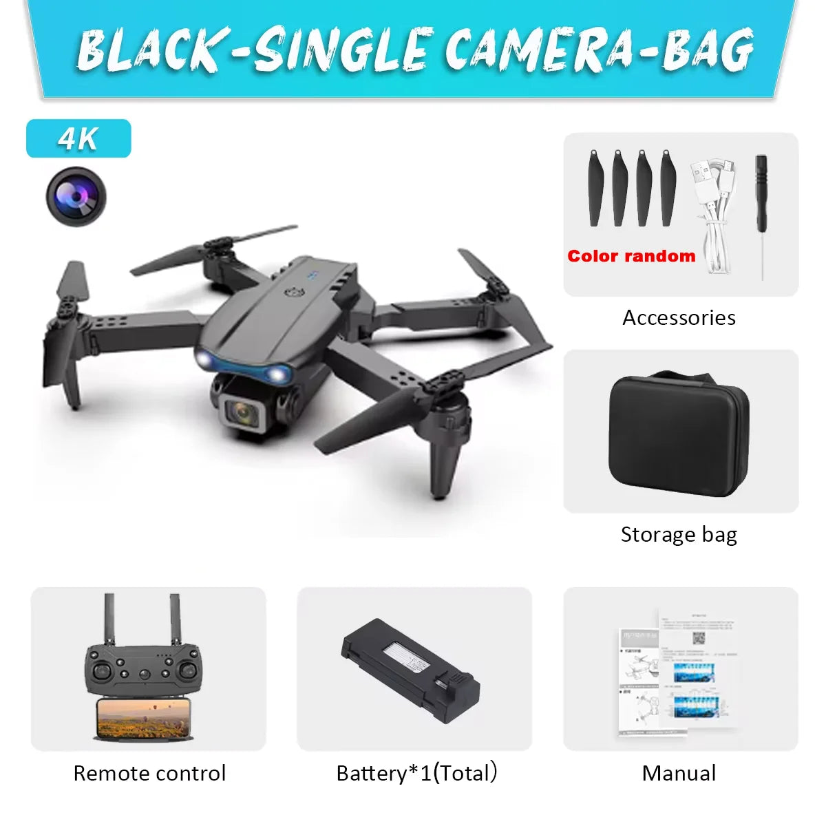 E99Pro 4K Drone – Dual Camera & Obstacle Avoidance