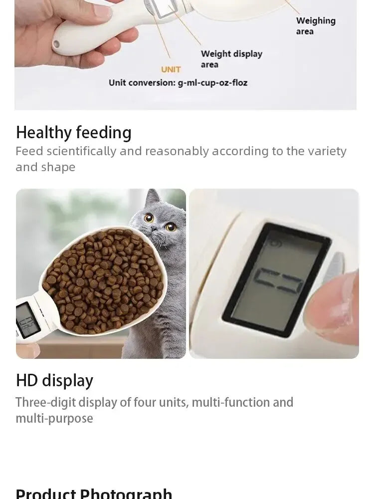 Pet Food Scale – LCD Digital Measuring Tool