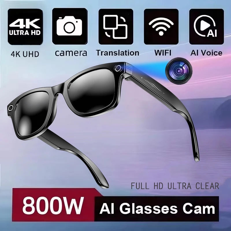 AI Smart Glasses with Camera, Calls & Translation