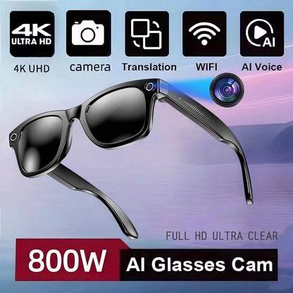 AI Smart Glasses with Camera, Calls & Translation