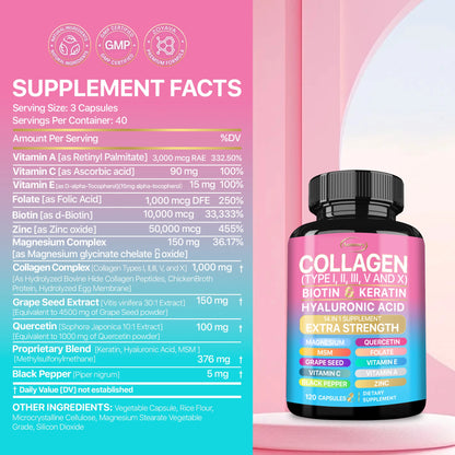 Collagen Supplement – Skin, Hair & Nail Support