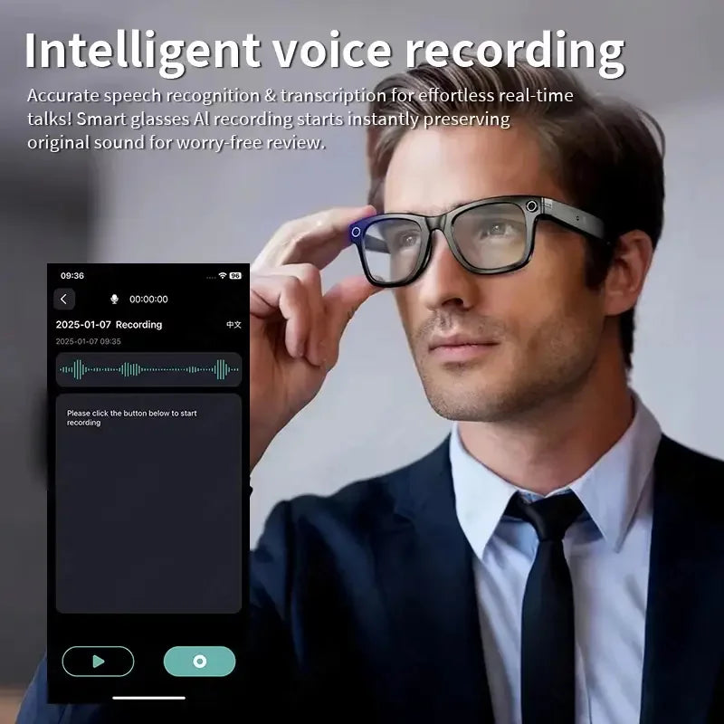 AI Smart Glasses with Camera, Calls & Translation