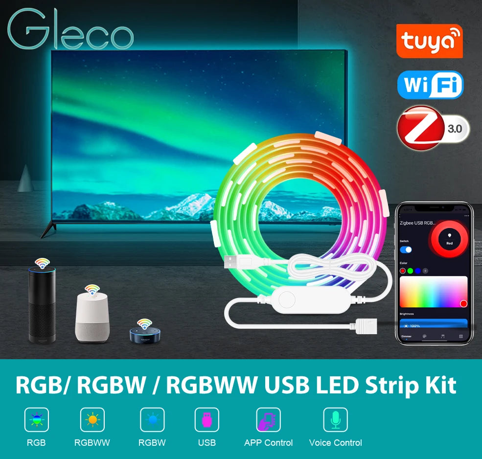 Smart LED Strip Light – RGB/RGBW, WiFi & Zigbee