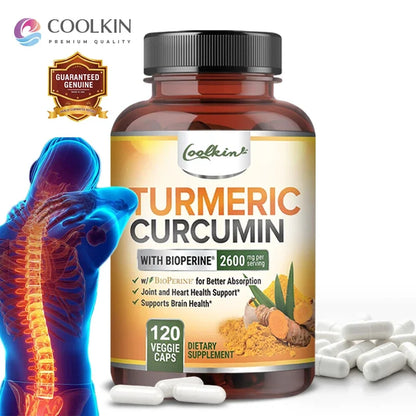 Curcumin Supplement 2600mg – Joint Support & Absorption