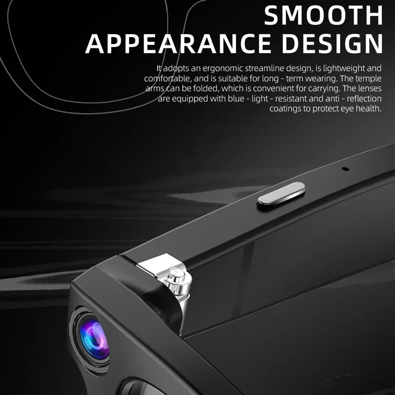 4K AI Smart Glasses with Camera & Bluetooth Calls
