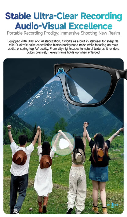 AI Smart Glasses with Camera, Calls & Translation