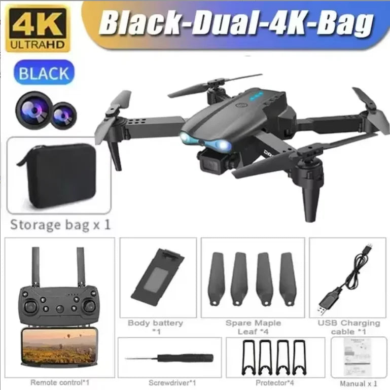 E99Pro 4K Drone – Dual Camera & Obstacle Avoidance