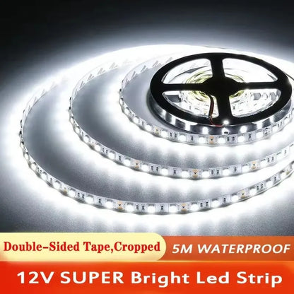 12V LED Light Strip 5M – SMD 2835, Multi-Color