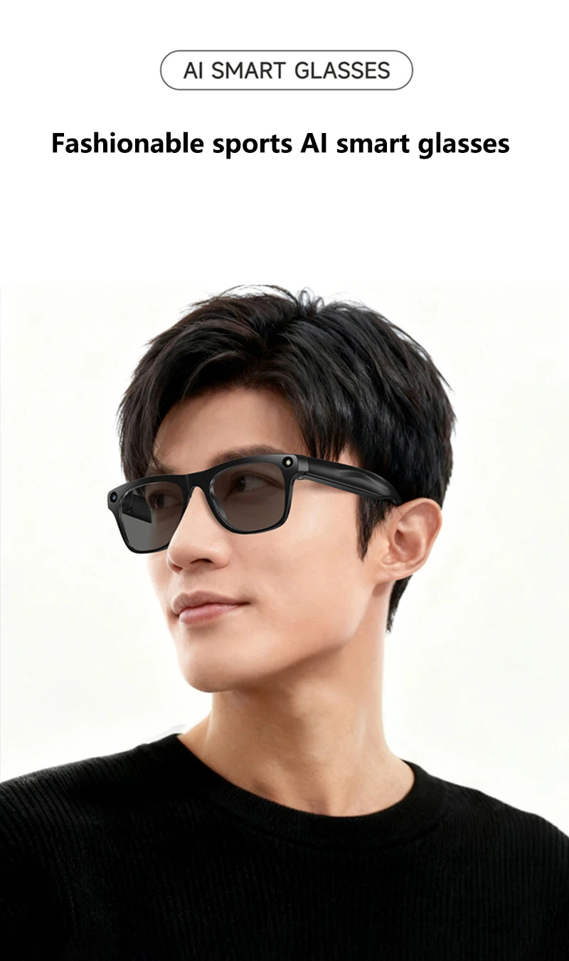 4K AI Smart Glasses with Camera & Bluetooth Calls