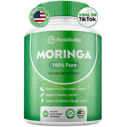 Moringa Capsules – Energy, Skin & Gut Support