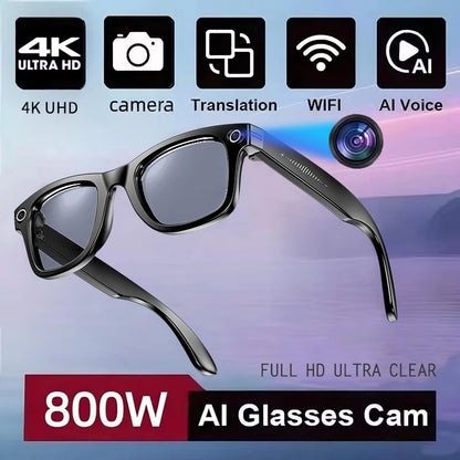 AI Smart Glasses with Camera, Calls & Translation