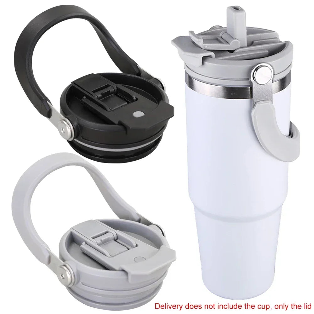 30oz Reusable Tumbler Lid – Spill-Proof with Handle