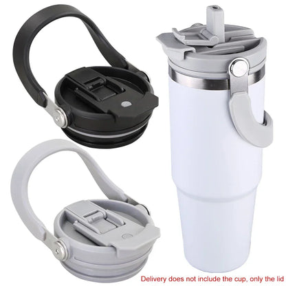 30oz Reusable Tumbler Lid – Spill-Proof with Handle