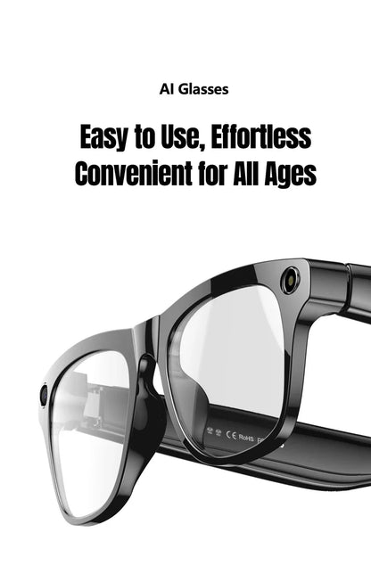 4K AI Smart Glasses with Camera & Bluetooth Calls
