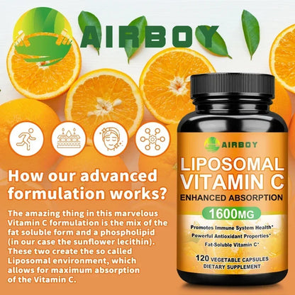 Liposomal Vitamin C – Immune & Collagen Support