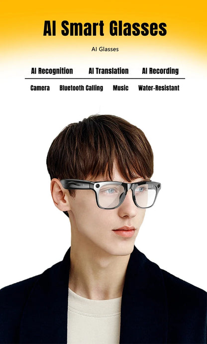 4K AI Smart Glasses with Camera & Bluetooth Calls