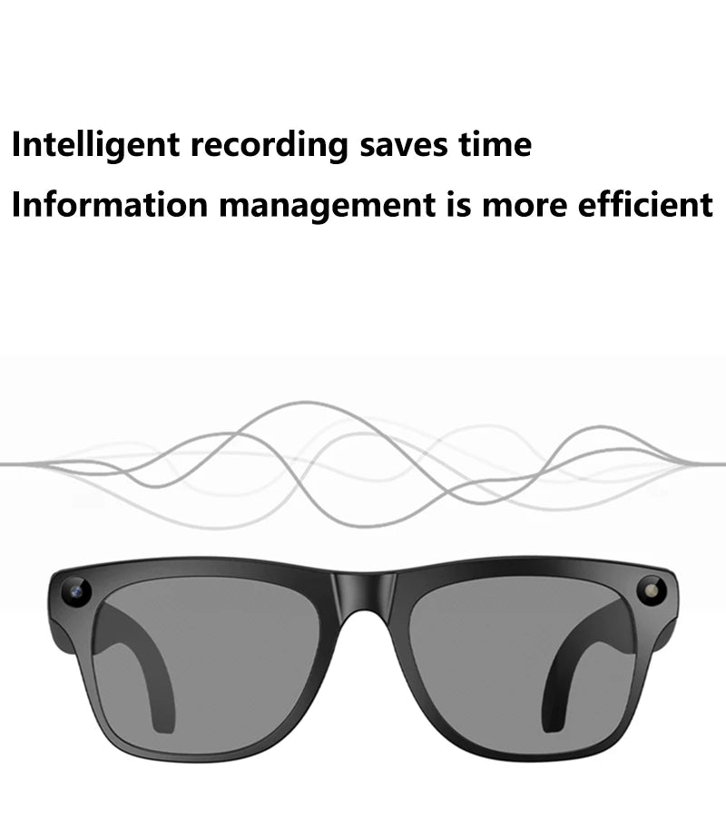 4K AI Smart Glasses with Camera & Bluetooth Calls