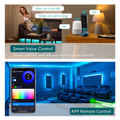 Smart LED Strip Light – RGB/RGBW, WiFi & Zigbee