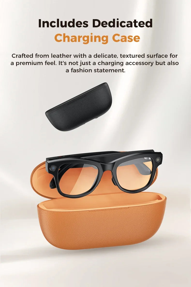 4K AI Smart Glasses with Camera & Translation