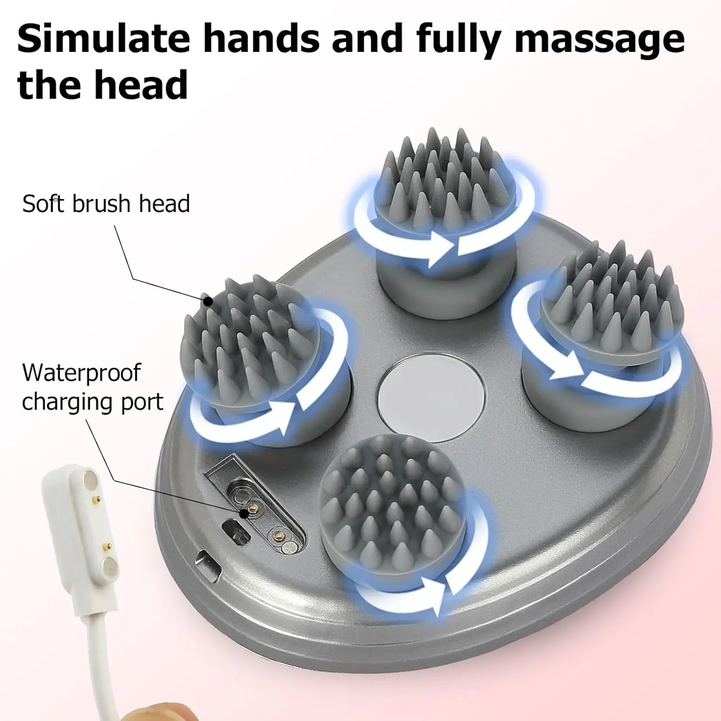 Electric Scalp Massager – Handheld & Portable
