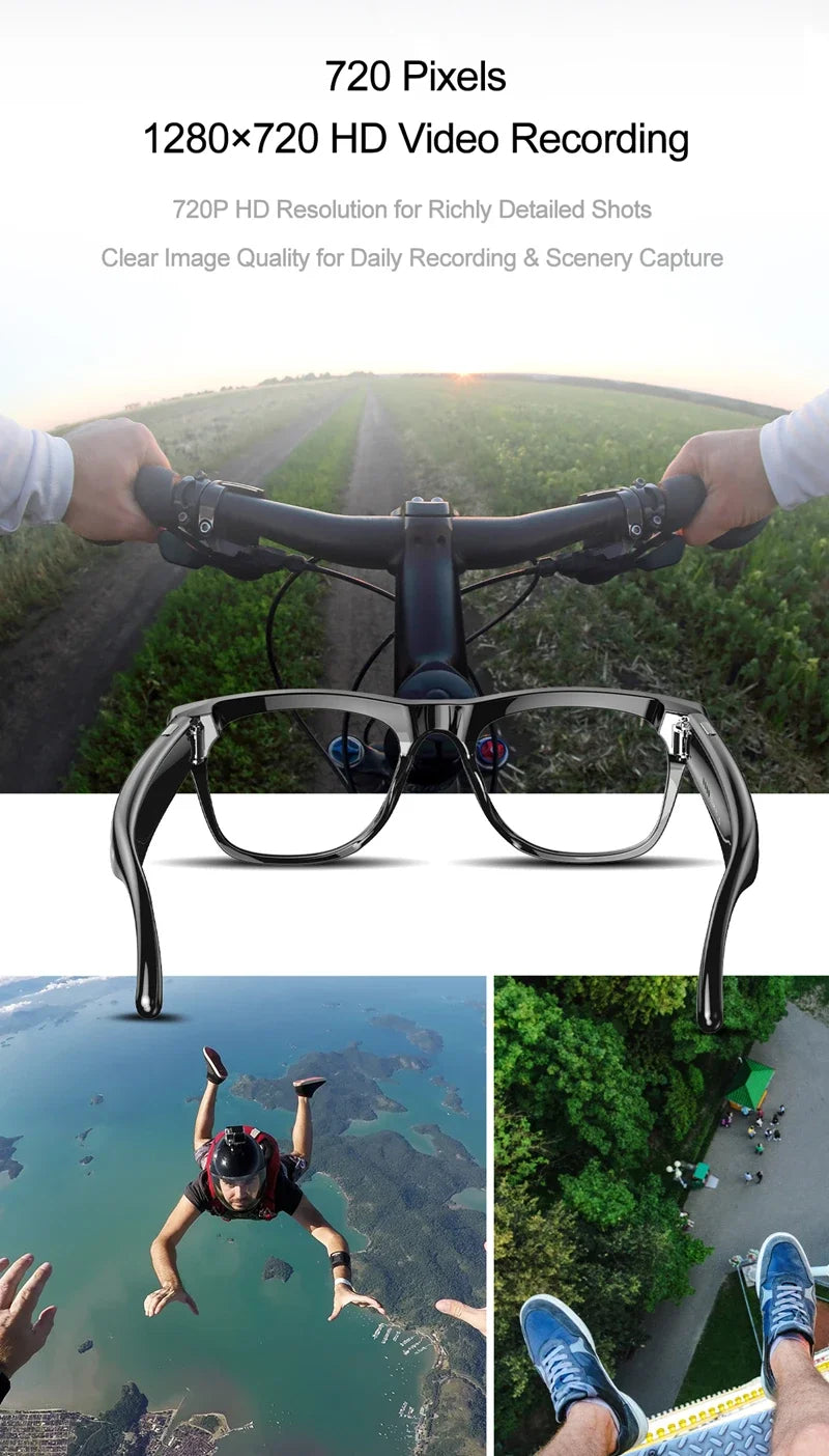 4K AI Smart Glasses with Camera & Bluetooth Calls