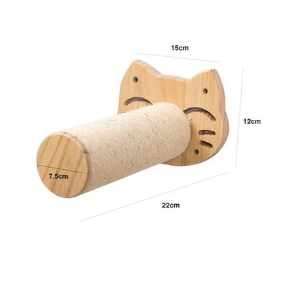 Wall-Mounted Cat Tree – Shelves, Scratcher & Hammock