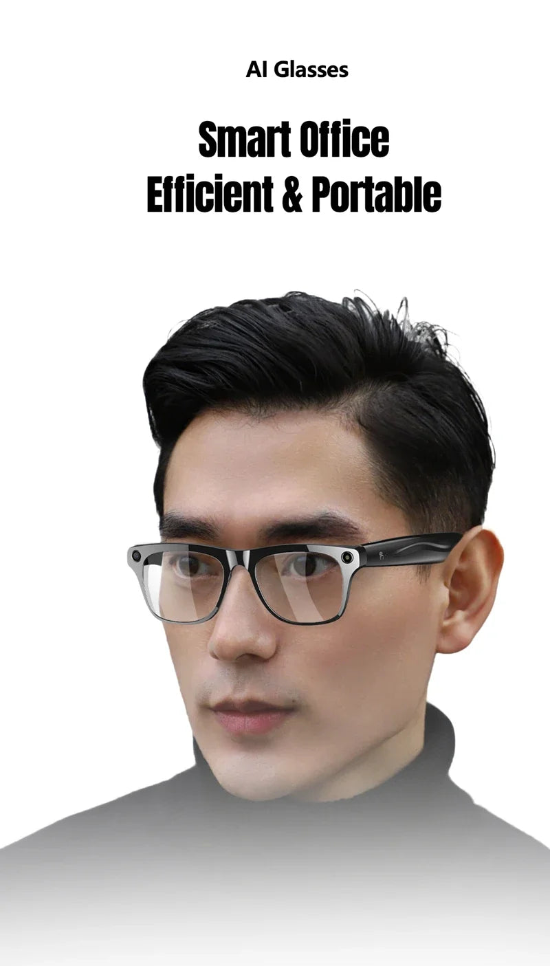 4K AI Smart Glasses with Camera & Bluetooth Calls
