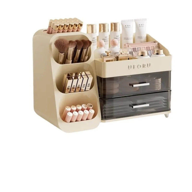 Desktop Cosmetics Storage Box – Dust-Proof & High-End