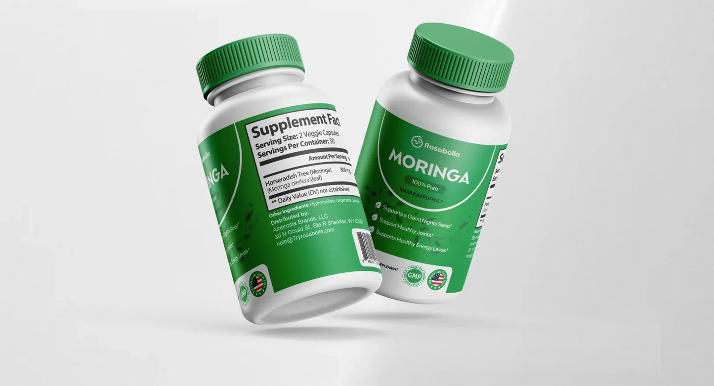 Moringa Capsules – Energy, Skin & Gut Support