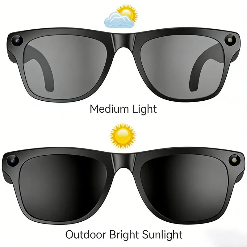 4K AI Smart Glasses with Camera & Bluetooth Calls