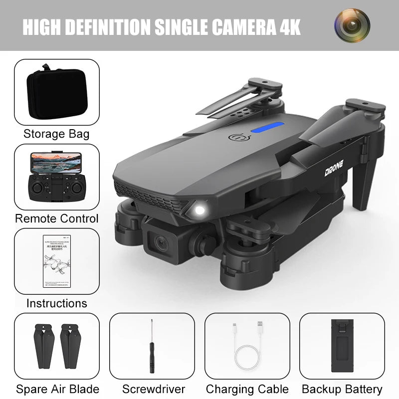 E88 PRO 8K Drone – Dual Camera & Obstacle Avoidance