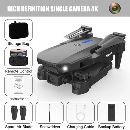 E88 PRO 8K Drone – Dual Camera & Obstacle Avoidance