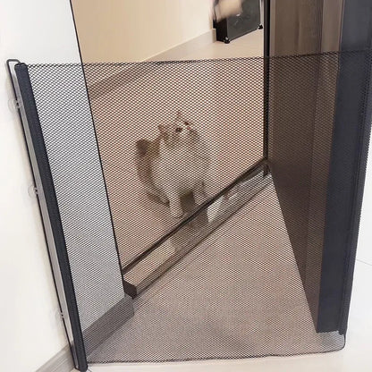 Retractable Pet Gate – Indoor Safety Fence for Dogs & Cats