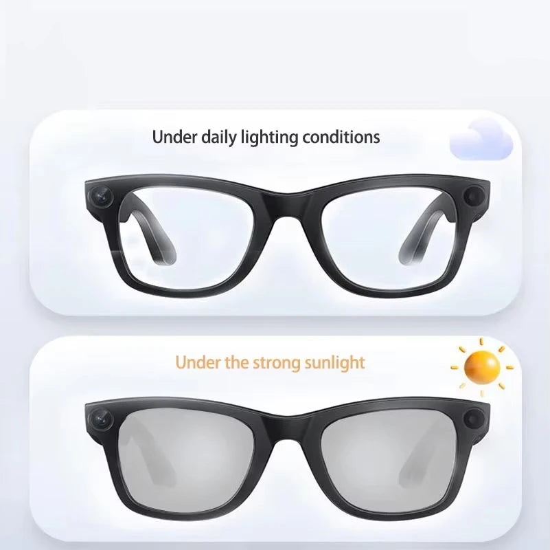 4K AI Smart Glasses with Camera & Bluetooth Calls