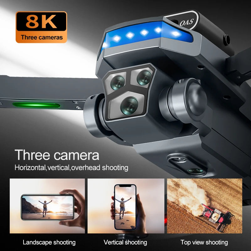 P18 RC Drone – Dual 8K Cameras & Obstacle Avoidance