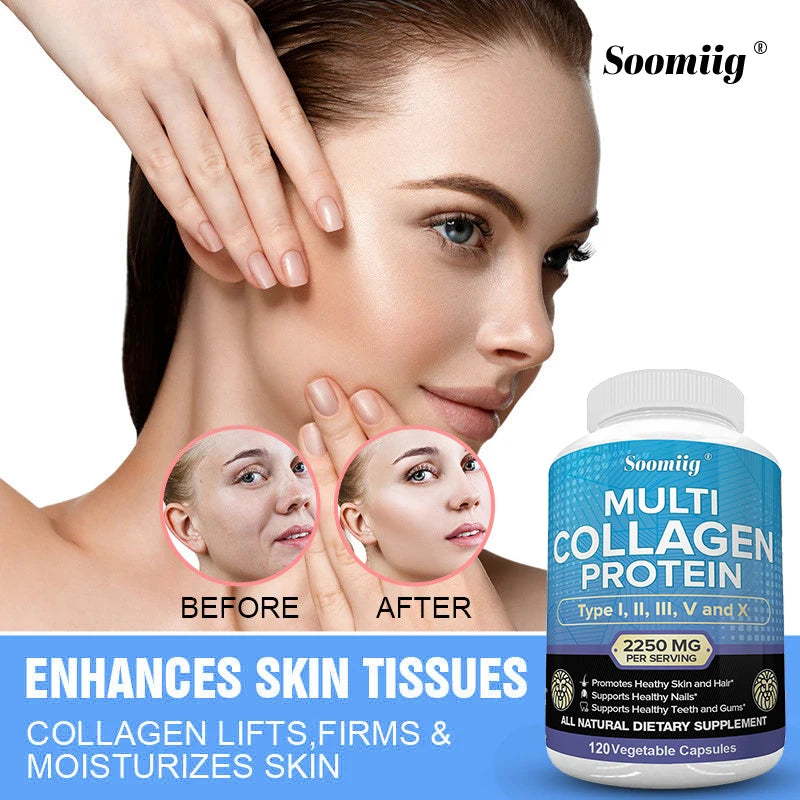 Collagen Peptides Capsules – Hair, Skin & Nails Support