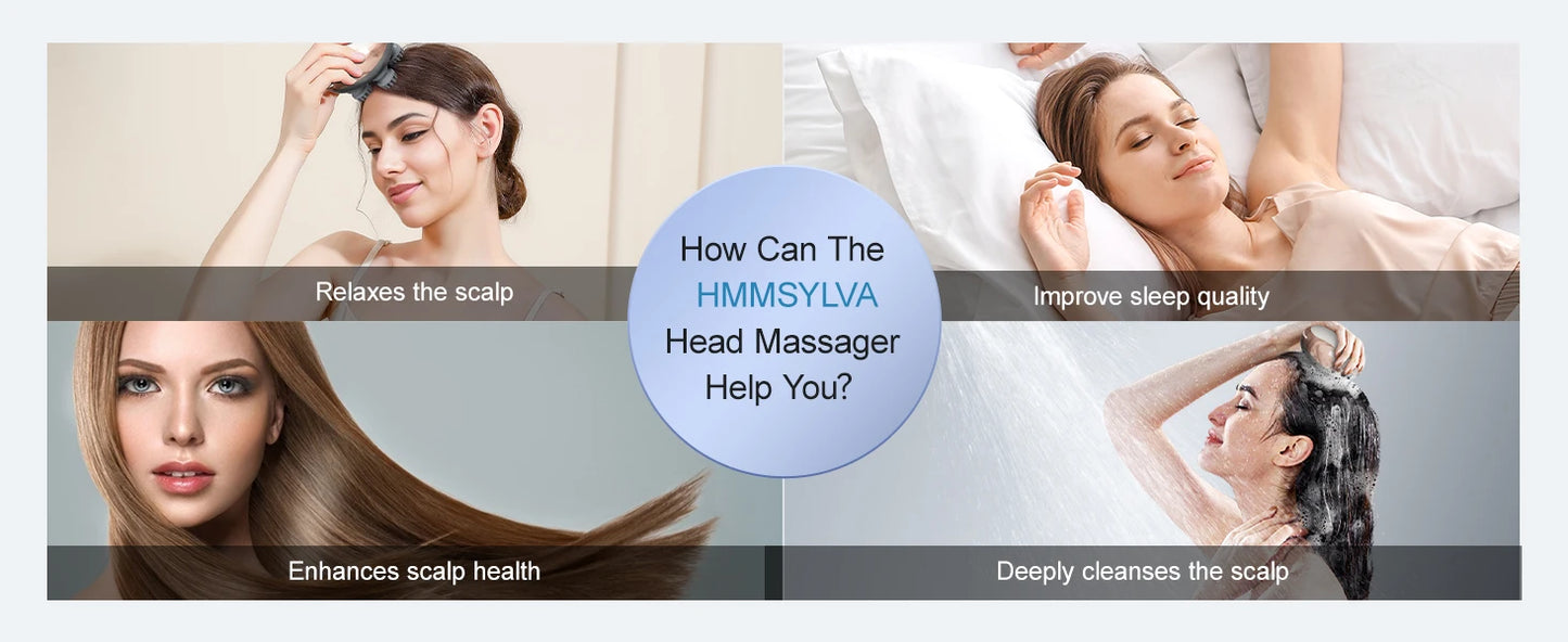 Electric Scalp Massager – Handheld & Portable