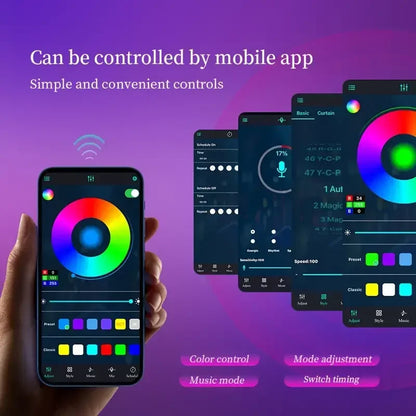 Smart RGB Neon Light Strip (Music Sync & App Control)