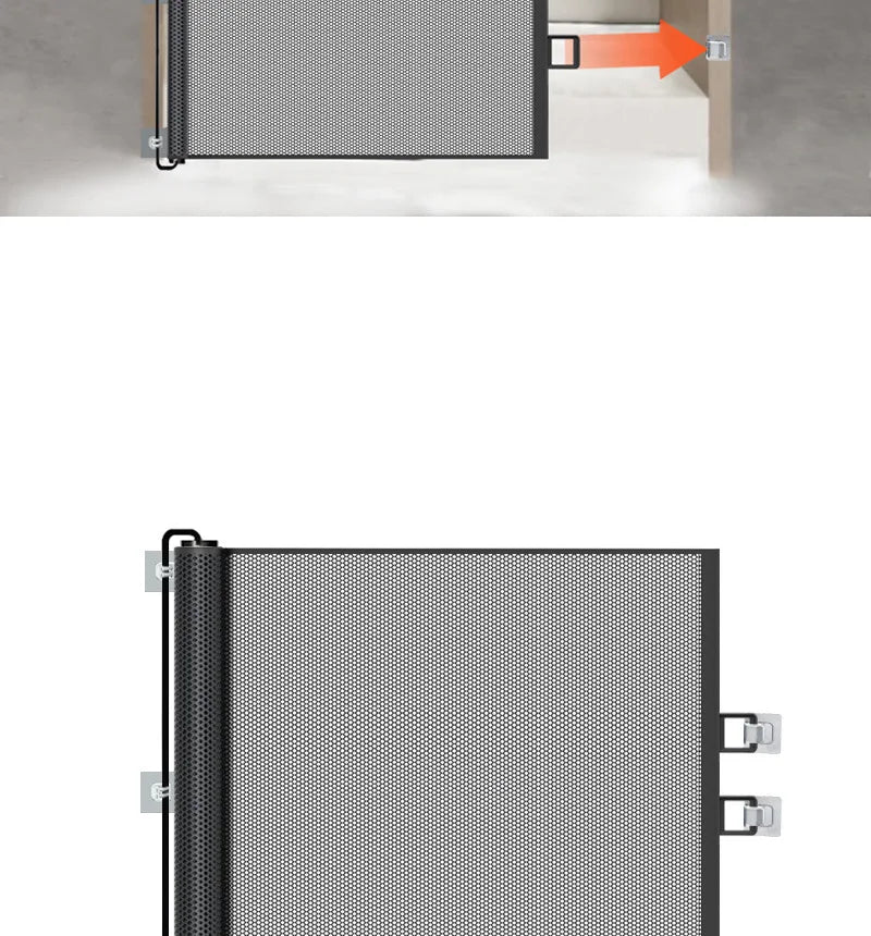 Retractable Pet Gate – Indoor Safety Fence for Dogs & Cats