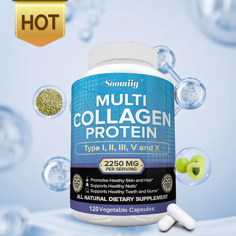 Collagen Peptides Capsules – Hair, Skin & Nails Support