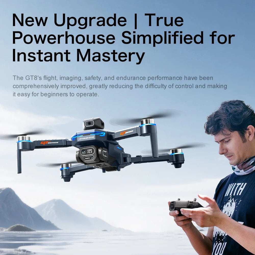 GT8 RC Drone – 6K/8K Camera & Obstacle Avoidance