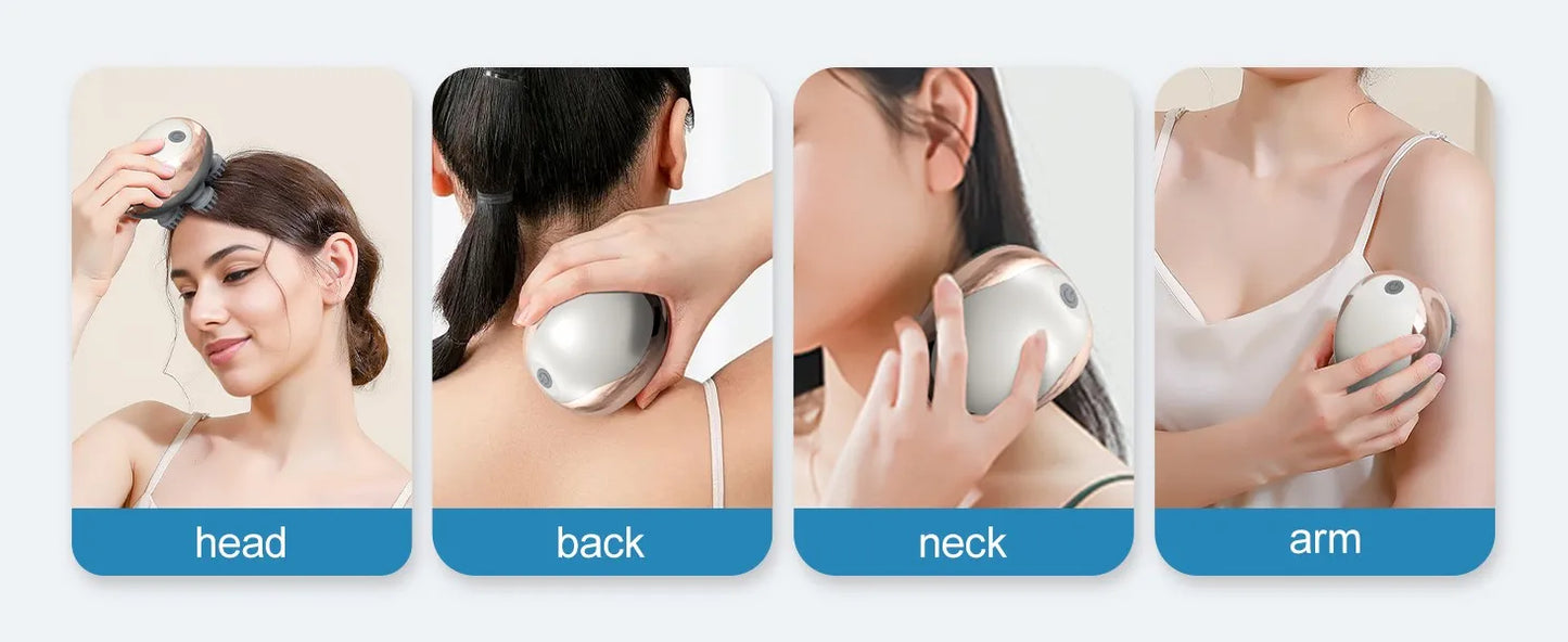 Electric Scalp Massager – Handheld & Portable
