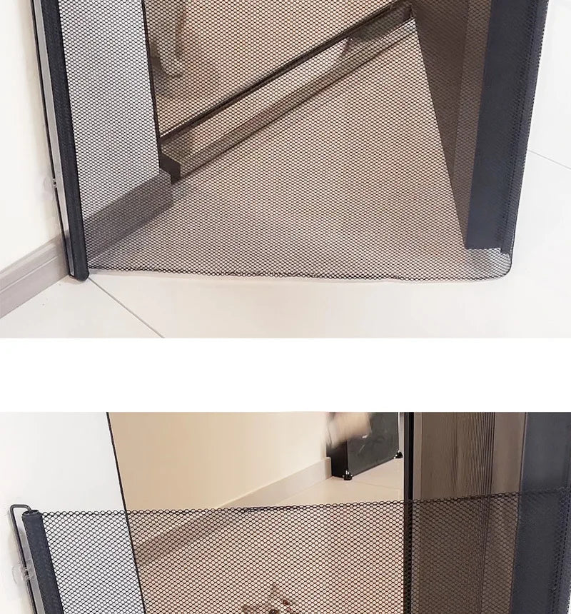 Retractable Pet Gate – Indoor Safety Fence for Dogs & Cats
