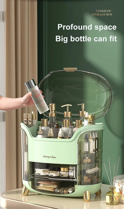 Cosmetics Storage Box – Desktop Makeup & Jewelry Organizer