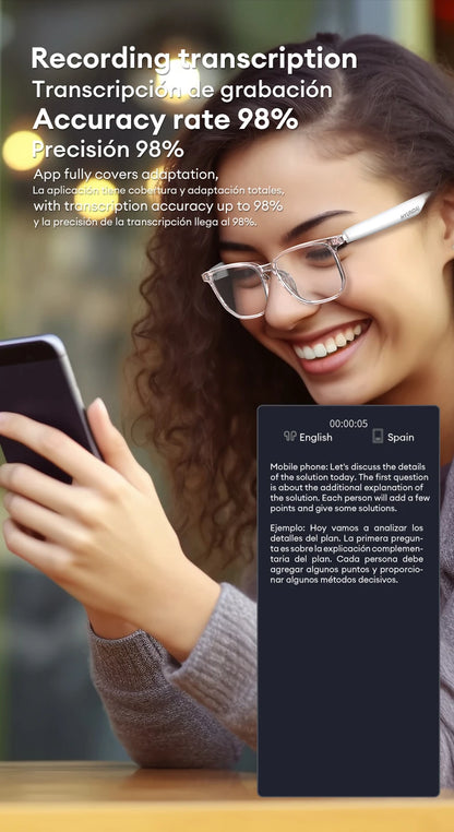 HYUNDAI HY-C8 AI Smart Glasses with Bluetooth Earphones