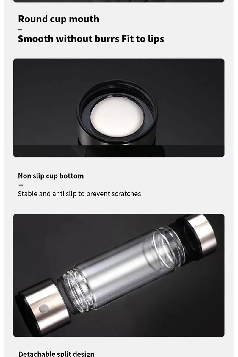 Portable Hydrogen Water Bottle – Ionizer for Daily Use