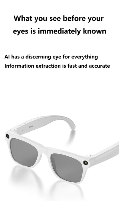 4K AI Smart Glasses with Camera & Bluetooth Calls