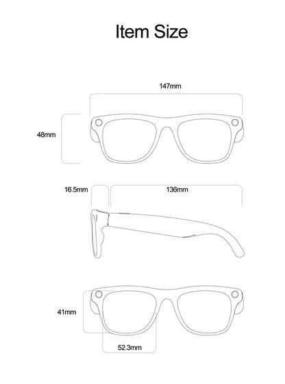 4K AI Smart Glasses with Camera & Bluetooth Calls