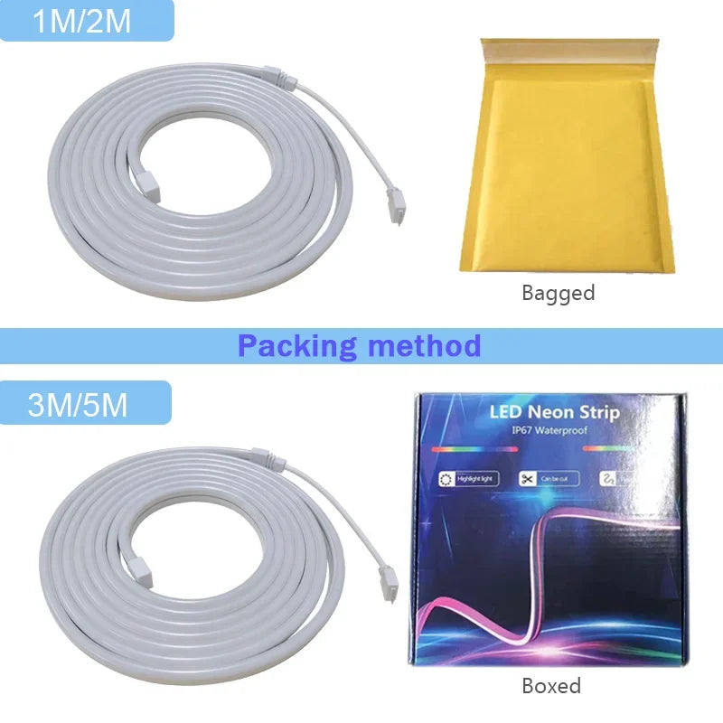 Smart RGB Neon Light Strip (Music Sync & App Control)
