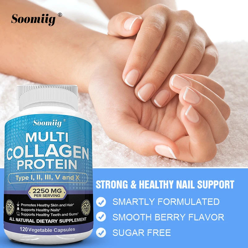 Collagen Peptides Capsules – Hair, Skin & Nails Support